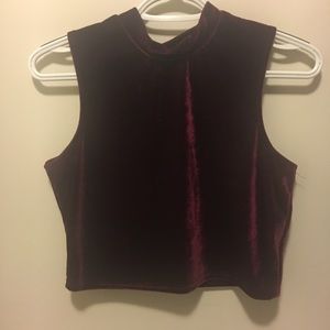 Red Velvet Crop Tank